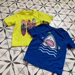 SET OF 2 | GUC Rash Guards Shark Surf size 3T